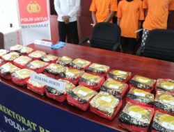 Tiga Kurir Lintas Negara Diamankan Polda Sulteng, 30Kilogram Sabu Jadi Barang Bukti