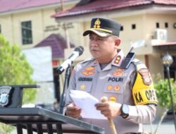 Polres Parigi Moutong Gelar Apel Operasi Zebra Tinombala 2025, Kapolres Tekankan Profesionalisme dan Pelayanan Humanis