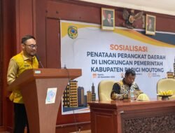 Sekda Parigi Moutong Buka Sosialisasi Penataan Perangkat Daerah