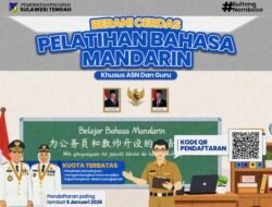Pemprov Sulteng Buka Pelatihan Bahasa Mandarin Gratis untuk ASN, Guru, dan Masyarakat Umum