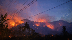 Warga Desa Avolua Parigi Moutong Dihimbau Mengungsi Sementara Akibat Dampak Karhutla