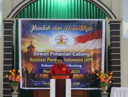 DPC Asosiasi Pendeta Indonesia Parigi Moutong Dilantik, Pemkab Ajak Perkuat Toleransi dan Cegah Karhutla