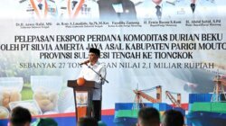 Ekspor Perdana 20 Ton Durian Beku ke Tiongkok, Anwar Hafid Dorong Parigi Moutong Jadi Sentra Durian Global