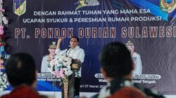 Gubernur Sulteng Resmikan Packing House Durian di Parimo, Dorong Ekspor dan Serapan Tenaga Kerja
