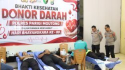 Sambut Hari Bhayangkara ke-80, Polres Parigi Moutong Gelar Donor Darah untuk Bantu Penuhi Kebutuhan Stok Darah