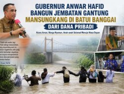Anwar Hafid Biayai Pembangunan Jembatan Gantung Masungkang Demi Keselamatan Warga