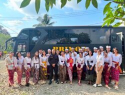 Bus Brimob Polda Sulteng Fasilitasi Tirta Yatra Siswa Hindu SMADANI, Wujud Dukungan bagi Pendidikan dan Keagamaan