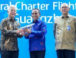 Penerbangan Perdana Palu-Guangzhou Resmi Dibuka, Sulteng Perkuat Akses ke Pasar Internasional