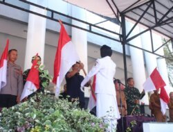 Semarak HUT ke-81 RI, Wabup Parimo Canangkan Gerakan Pembagian Bendera Merah Putih