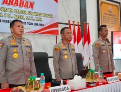 Kapolda Sulteng Tekankan Moralitas dan Profesionalitas Personel Polres Tojo Una-Una