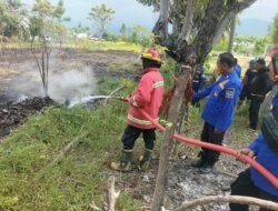 Kebakaran Dua Lokasi Lahan di Parigi Moutong Berhasil Dipadamkan, Polisi Telusuri Penyebab
