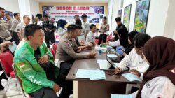 Donor Darah Jelang Hari Lalu Lintas ke-71 Libatkan Ojol dan Berbagai Kalangan di Sulteng