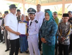 Irman Dilantik sebagai Kades Antarwaktu Desa Pangi, Erwin Burase Tekankan Persatuan dan Pembangunan